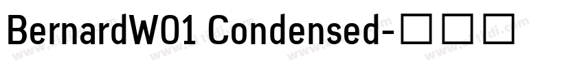 BernardW01 Condensed字体转换